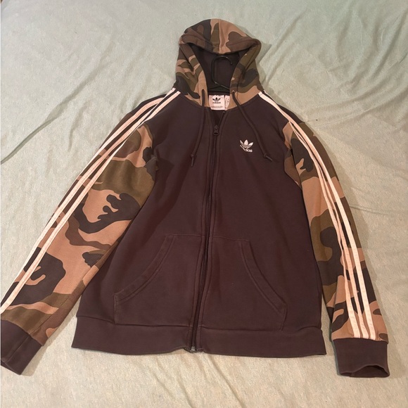 Adidas Men's Camouflage Hoodie Jacket - Picture 1 of 3